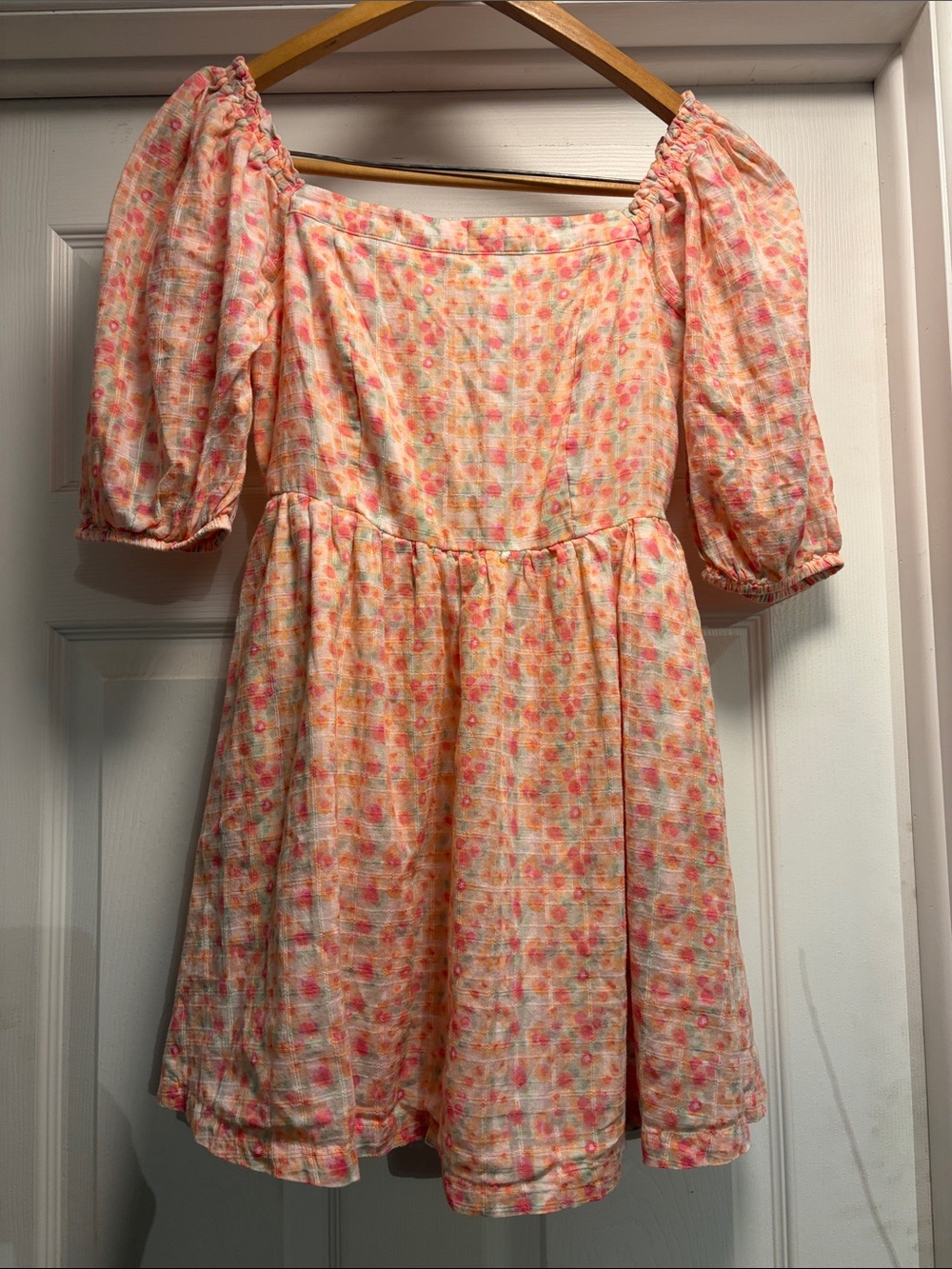 American Eagle Puff Sleeve Babydoll mini dress size S